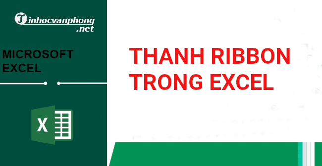 Thanh ribbon trong excel